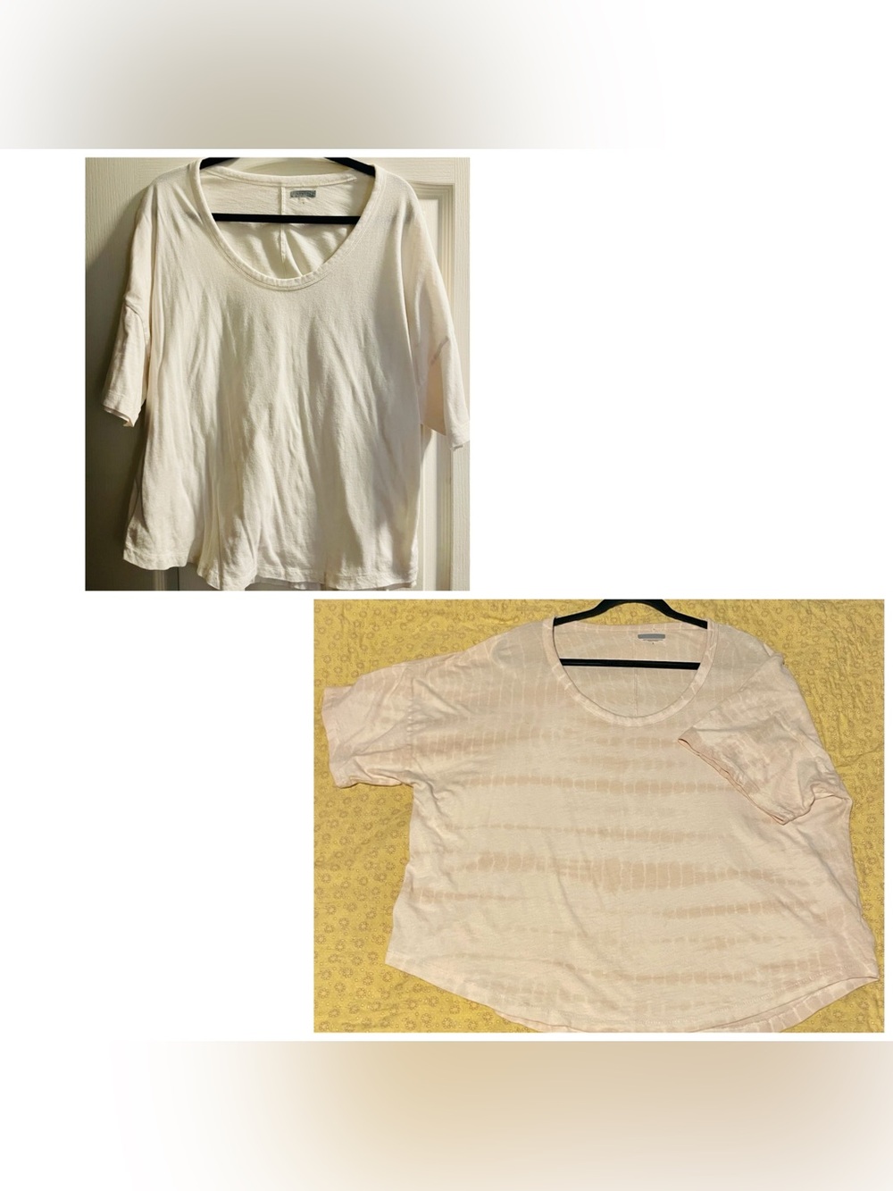 Athleta Organic Cotton Relaxed Slouchy Tee Bundle (2) - Size L